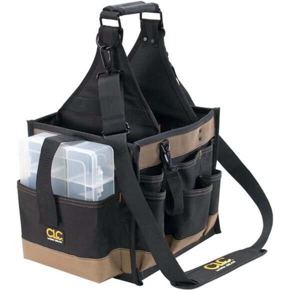 Electrical and Maintenance Tool Carrier, 22 Pocket , Black , 11" x 10" x 19"h - Picture 2 of 4